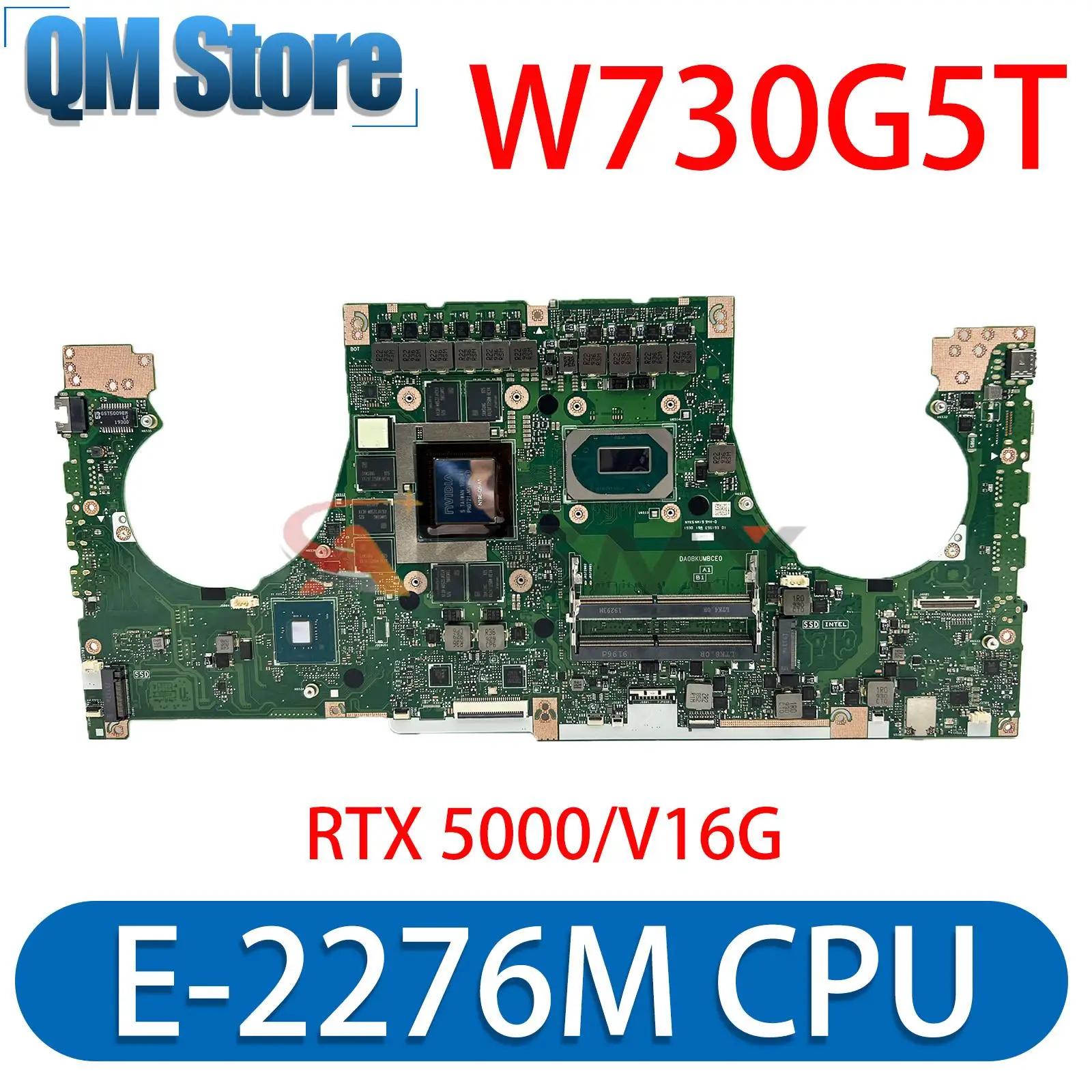 

Mainboard For ASUS ProArt Studiobook Pro X W730 W730G5T W730G5TV Laptop Motherboard E-2276M CPU RTX 5000 GPU V16G