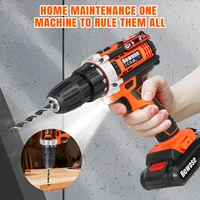 Cordless Drill Screwdriver 21V 45Nm Electric Drilling Machine with Rechargeable Battery & LED Work Light Impact Drill Tools