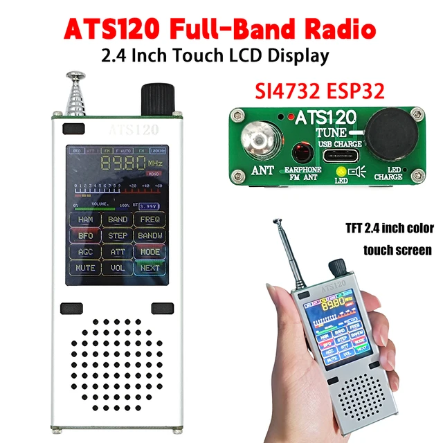 ATS120 SI4732 ESP32 Radio FM AM Full-Band Bluetooth SSB SDR AM LSB