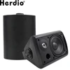 Herdio 5.25'' 300W Indoor Outdoor Waterproof Dual Speakers Home Theater Wall Mount System For Garage Basement living Room Black 1