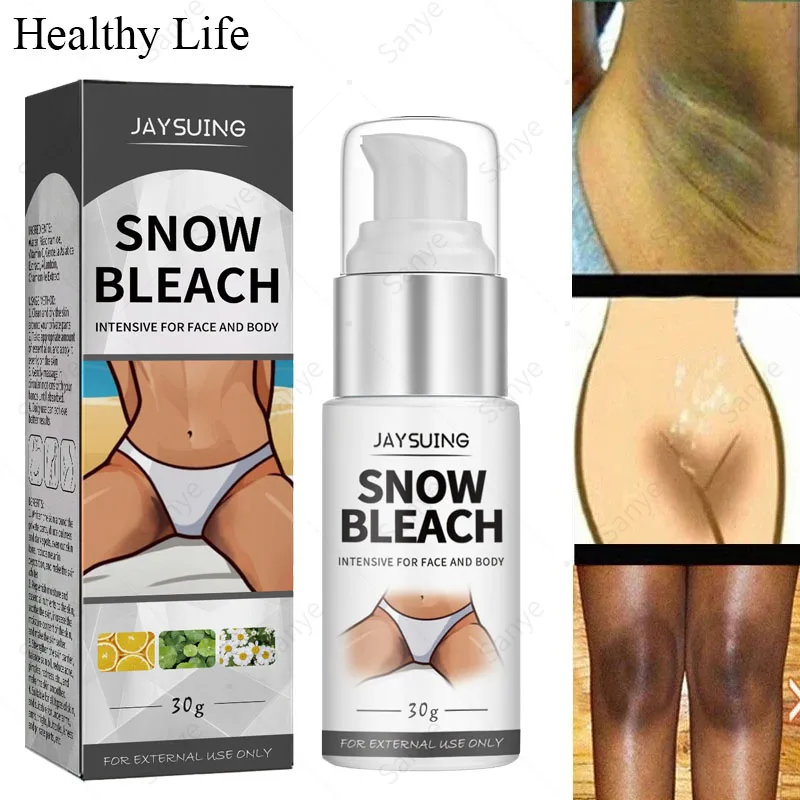 

Underarm Private Parts Lightening Cream Bikini Inner Thighs Knees Snow Bleach Cream Women Body Whitening Emulsion for Dark Skin