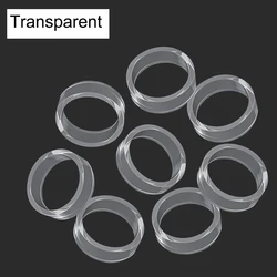 8-Pack Elastic Protective Silicone Joystick Ring Covers (8pcs transparent)