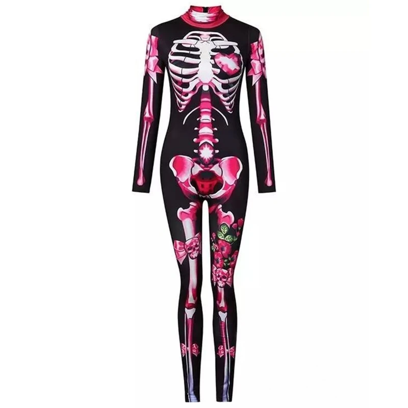 Halloween Costumes Women Funny Skeleton Bodysuit