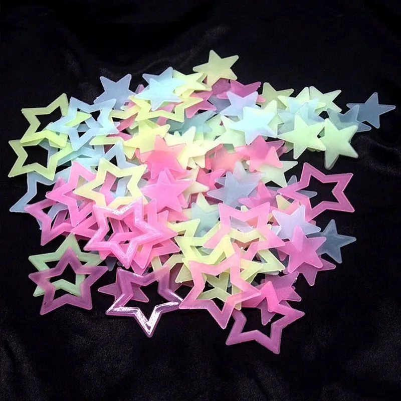 Luminous Star Wall Sticker Glow In The Dark Fluorescent Decals Kids Bedroom Art Glowing Wall Stickers Home Decor 1 Pack