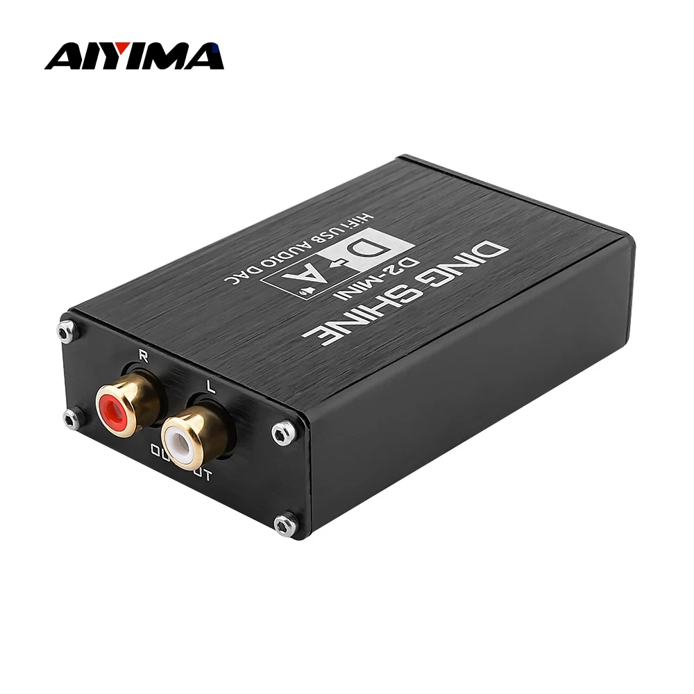 Portable DAC Amplifier Audio Decoder AIYIMA ES9018K2M Audio Decoder DAC HIFI USB Sound Card Decoding Support 32Bit 384kHz For Power Amplifier Home Theater RCA Output