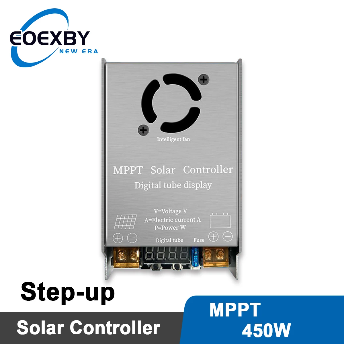 Eoexby Mppt 450W Booster Controller Solare 12V ~ 50V Ricarica Step-Up Per Batteria Al Litio Al Piombo-Acido Muslimfepo4