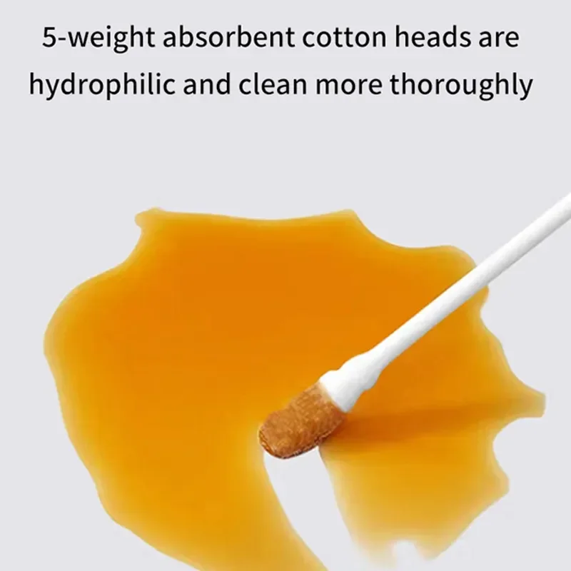 Baby Double-headed Cotton Swab 200Pcs/Box Children Clean Ear Newborn Spiral Head Ear Spoon Head