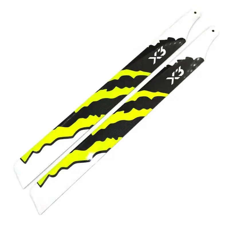 Pales rotor principal carbone 360mm pour hélicoptère RC X3 450L 480