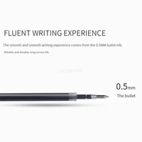 3-5pcs Retractable Gel Pens Set Black/Red/Blue Ink Ballpoint 0.5mm Quick Drying Business Signature Fine Point Writing Supplies 6