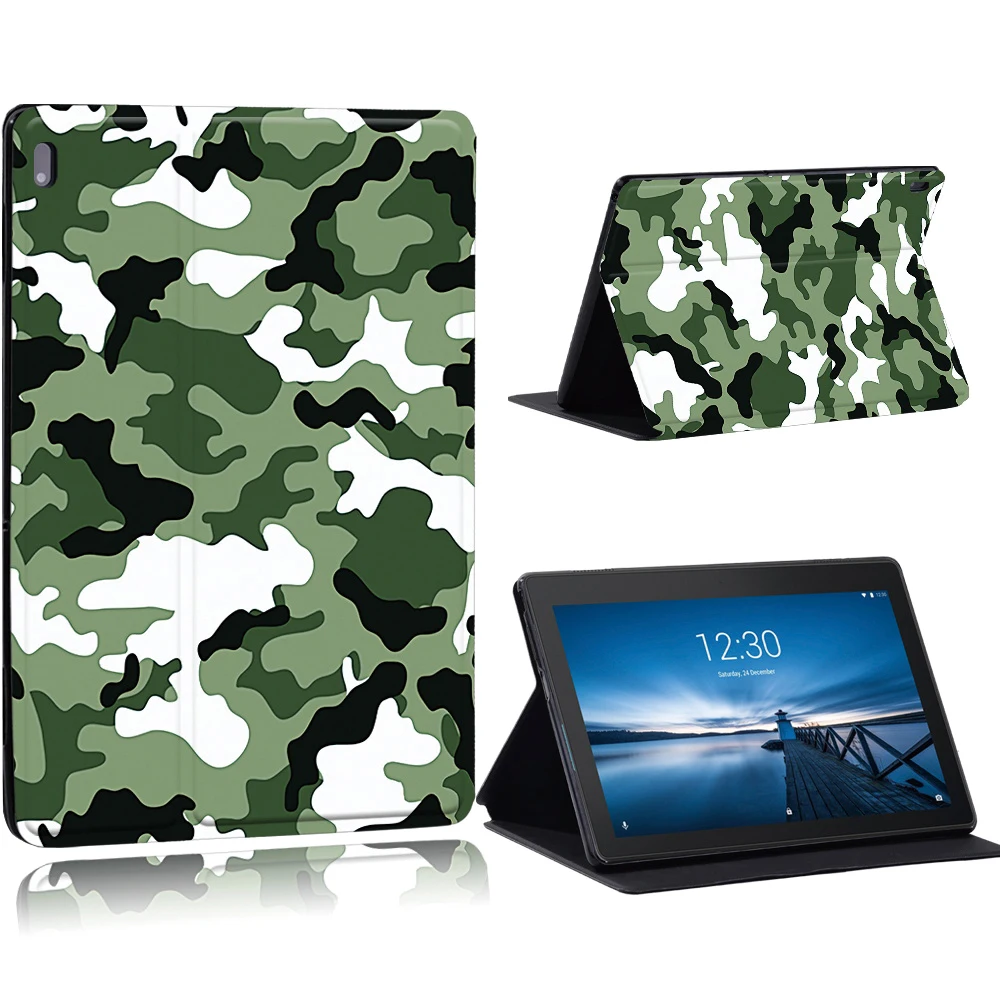 phone and tablet stand Old Image Series Pattern Case for Lenovo Tab E10 /Tab M10 10.1 Inch/Tab M10 FHD Plus 10.3 inch Tablet Stand Cover Case tablet holder Tablet Accessories