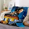 E-Elvis Presley Throw Blanket Soft Flannel Thin for Bed Sofa Cover Bedspread Home Deco picnic cooling blankets for beds gift 1