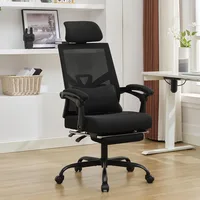 Ergonomic Office Chair Footrest Home Office Desk Chair with Headrest and Backrest 90 135 Adjustable Mesh Computer Desk Chair 1