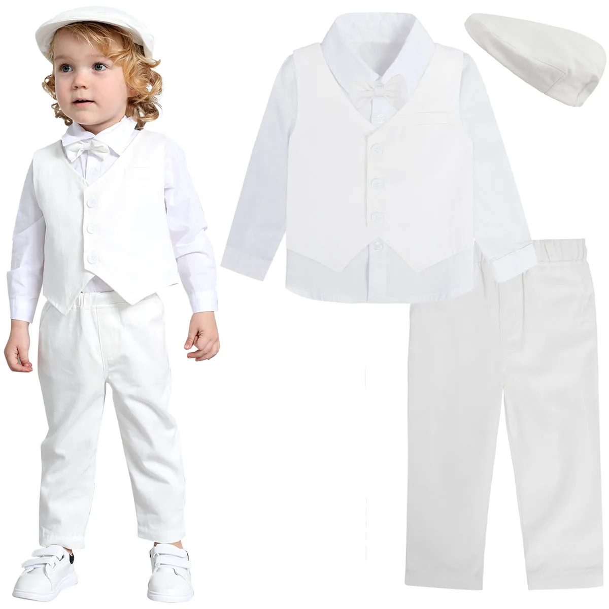 Baby Christening Suits Boys Toddler Boy Clothes White Suit Boys