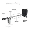 Camping Home BBQ Grill Motor Meat Forks Set Rotating Motor Electric Automatic Rotisserie Spit Rod Cooking BBQ Motor Set 4