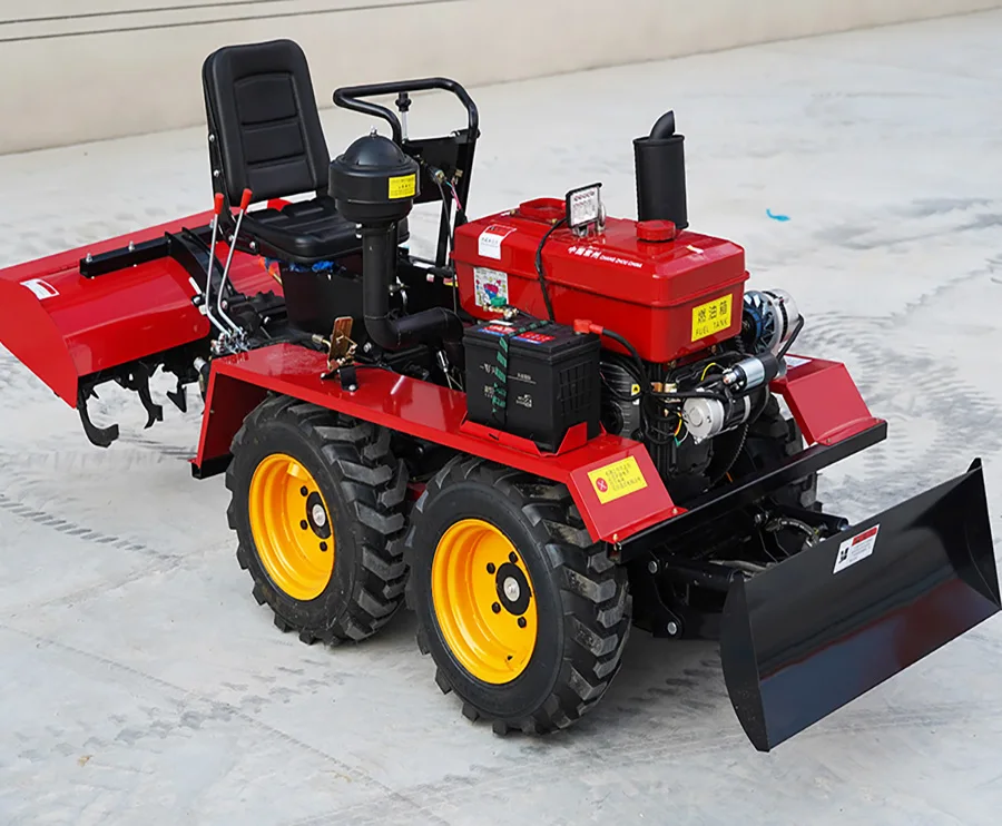 Mini tracteur personnalisé 15-30HP, cultivateur, tracteur à roues, machines agricoles, équipement de bulldozer