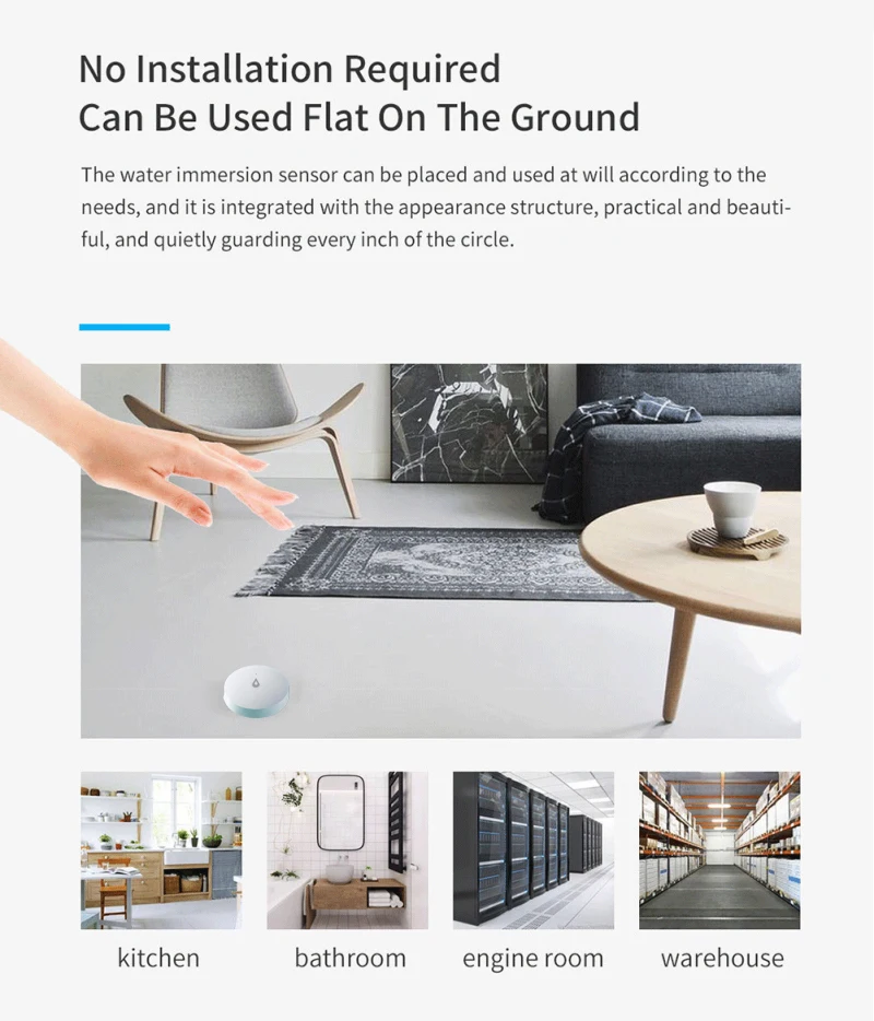 Xiaomi ZigBee Water Leakage Sensor Tuya Smart Home Water Level Detector Smart Life App Security Protection Leaks