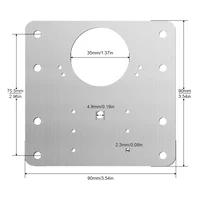 สแตนเลสบานพับสี่เหลี่ยมแผ่นซ่อมแผ่นยึดพร้อมสกรูยึดสําหรับตู้เสื้อผ้าตู้ครัวตู้หนังสือ 6