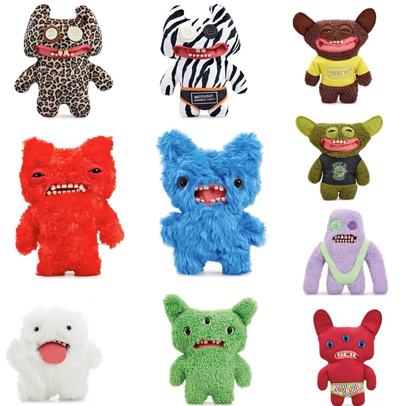 Original New Brand Fuggler Ugly Monsters Teeth Plush Toys Little Monsters Fashion Lovelys Small Shorts Plush Dolls Toys For Kids uniqlo kids gear shorts