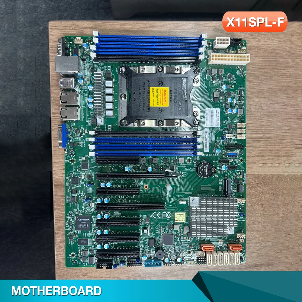 

X11SPL-F для материнской платы промышленного посылка та Supermicro C621 LGA3647 Gigabit Ethernet порт M.2 одноканальный