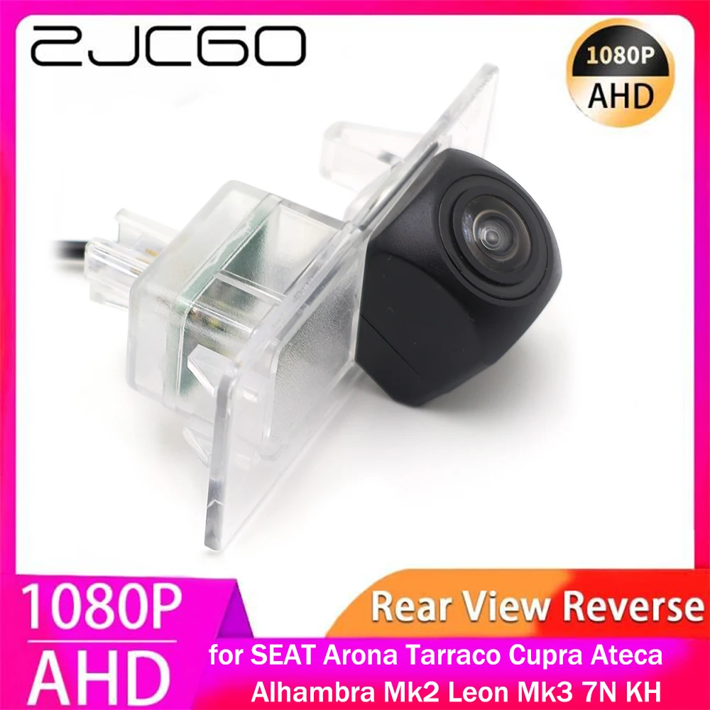 

ZJCGO AHD 1080P Parking Reverse Back up Car Rear View Camera for SEAT Arona Tarraco Cupra Ateca Alhambra Mk2 Leon Mk3 7N KH