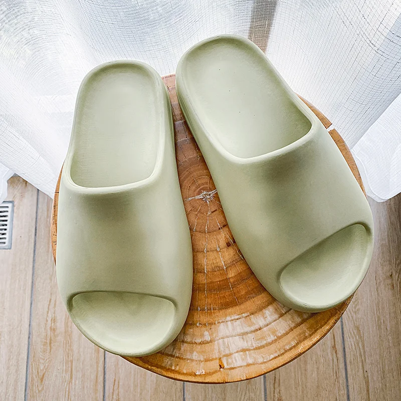 Yeezy Coffeeslide Unisex Outdoor Non-slip Coconut Fiber Slippers Trendy Summer Wear Eva Sole Men's Slippers
