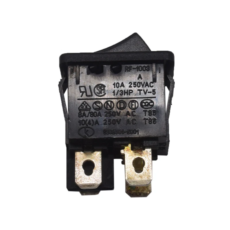 Pulsante Rocker Switch 15A 250V Nero Pulsante A Dondolo 3 Pin 15A 250V - Interruttore ON/OFF Nero Per Installazione Elettrica Interruttore Pulsante A Dondolo 3 Pin 15A 250V
