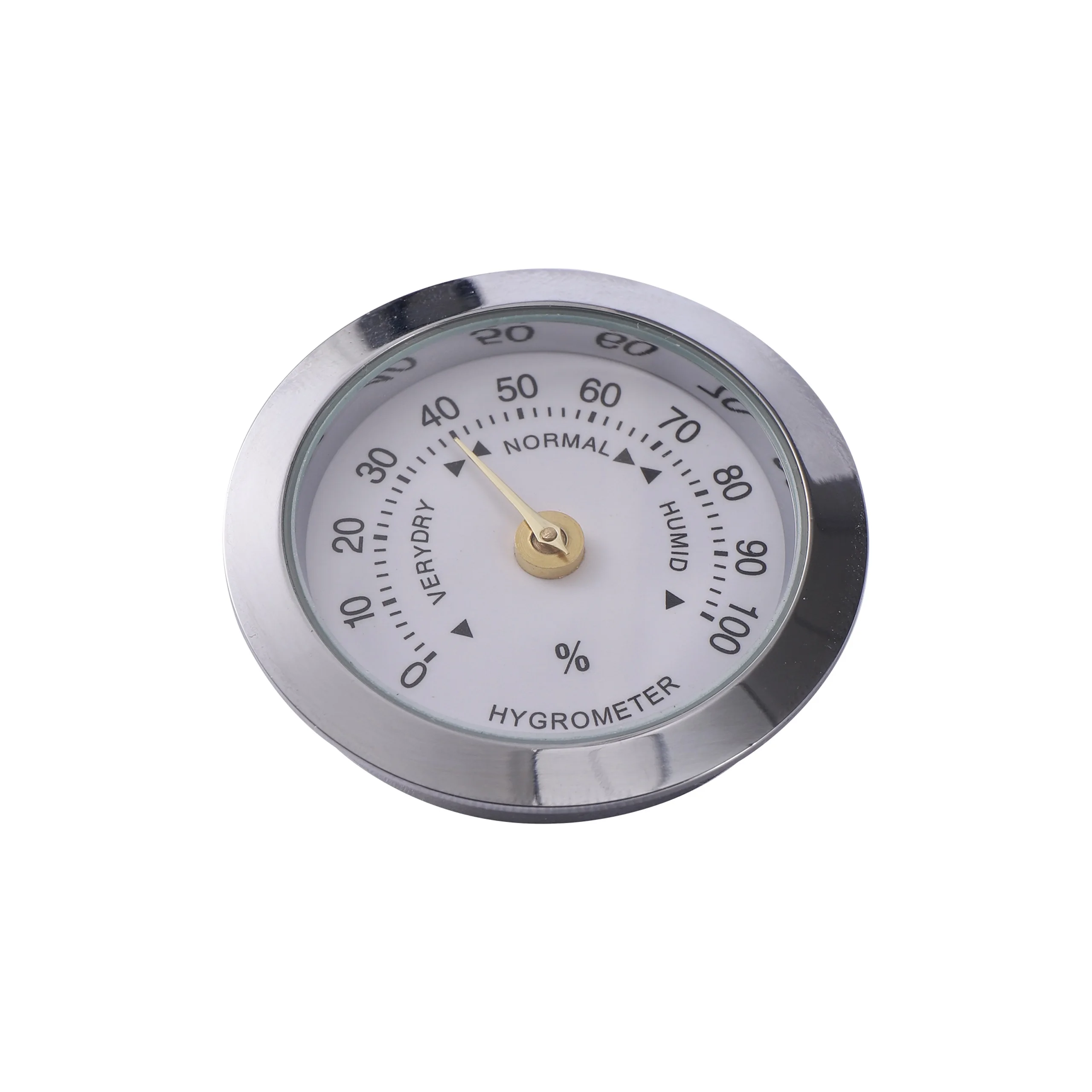 Mini Metal Hygrometer 37mm Round Laboratory Indoor Humidity Mechanical Movement Physical Induction Humidity Monitoring Tools humidity monitoring tool