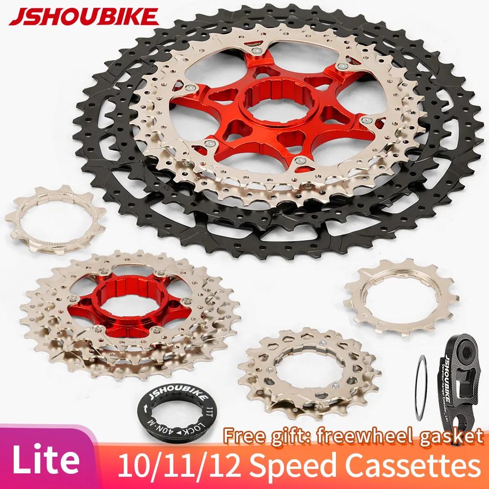 

JSHOUBIKE 11 Speed Cassette Ultralight Cassette Sprocket 10/11/12 Speed Cassette Koło zamachowe roweru 46T/50T/52T dla Shimano