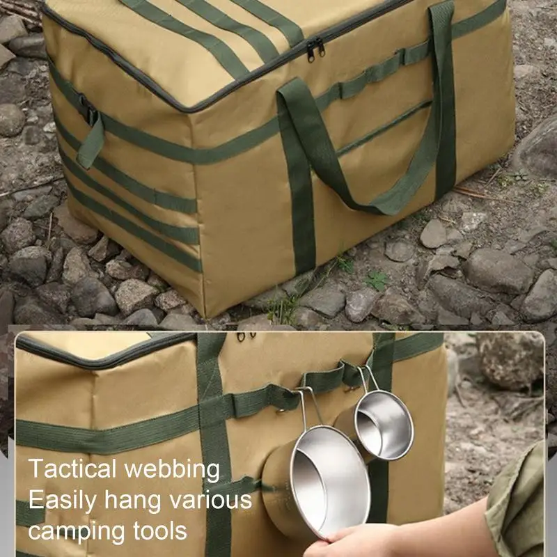 Outdoor Camping Tote Bag Large Capacity Storage Lamp Tableware Bag Camping Tool Picnic Travel Outdoor Storage