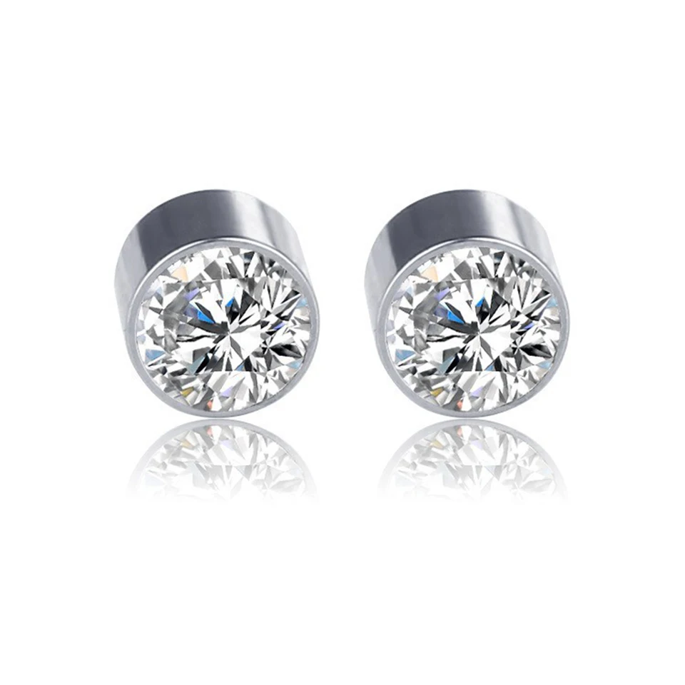ZAKOL 1/8pcs Magnetic Faux Nose Studs Personalized Punk Style Fashion No Piercing Magnetic Ear Clip Unisex Jewelry 4