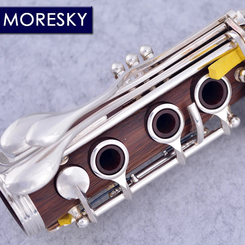 Red Wood Professional Clarinet 18 Keys Bb Rosewood Mopane Silvering Keys clarinet woodwind instrument clarinet and saxophone accessories