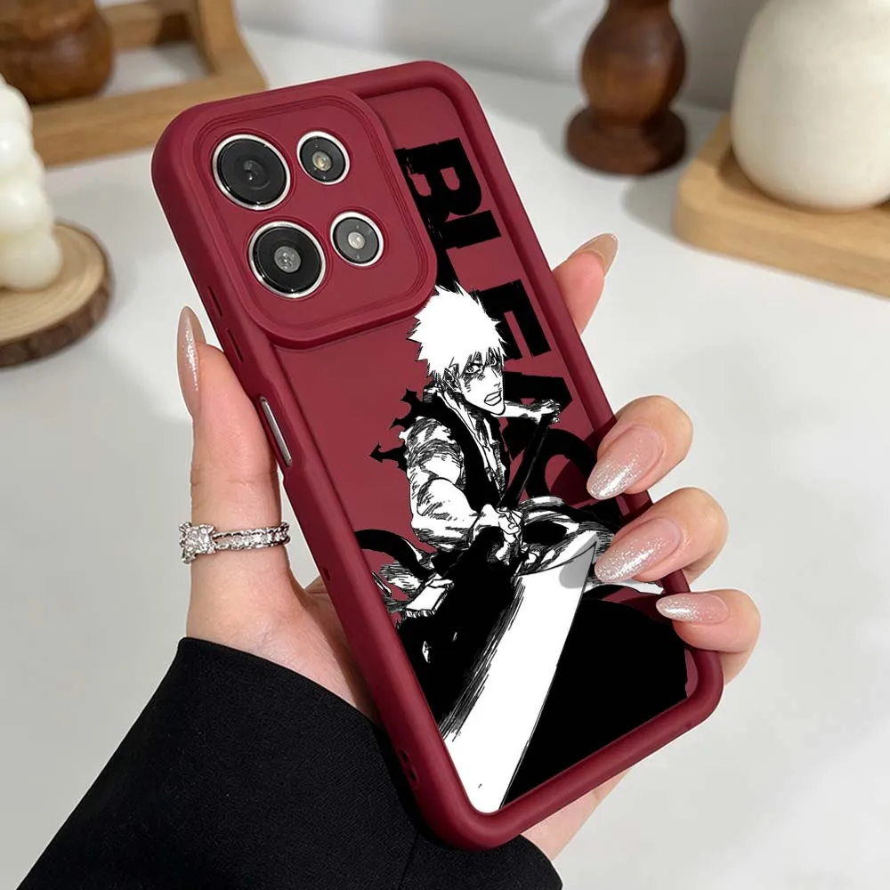 B-Bleach Anime Silicone Phone Case with Eye Ladder Design