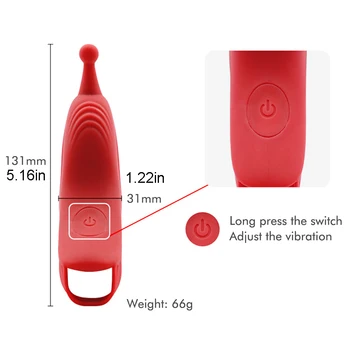 Fast Orgasm G Spot Finger Sleeve Vibrator Masturbators for Women Nipple Clitoris Target Pinpoint Stimulator Female Lesbian Sex 2