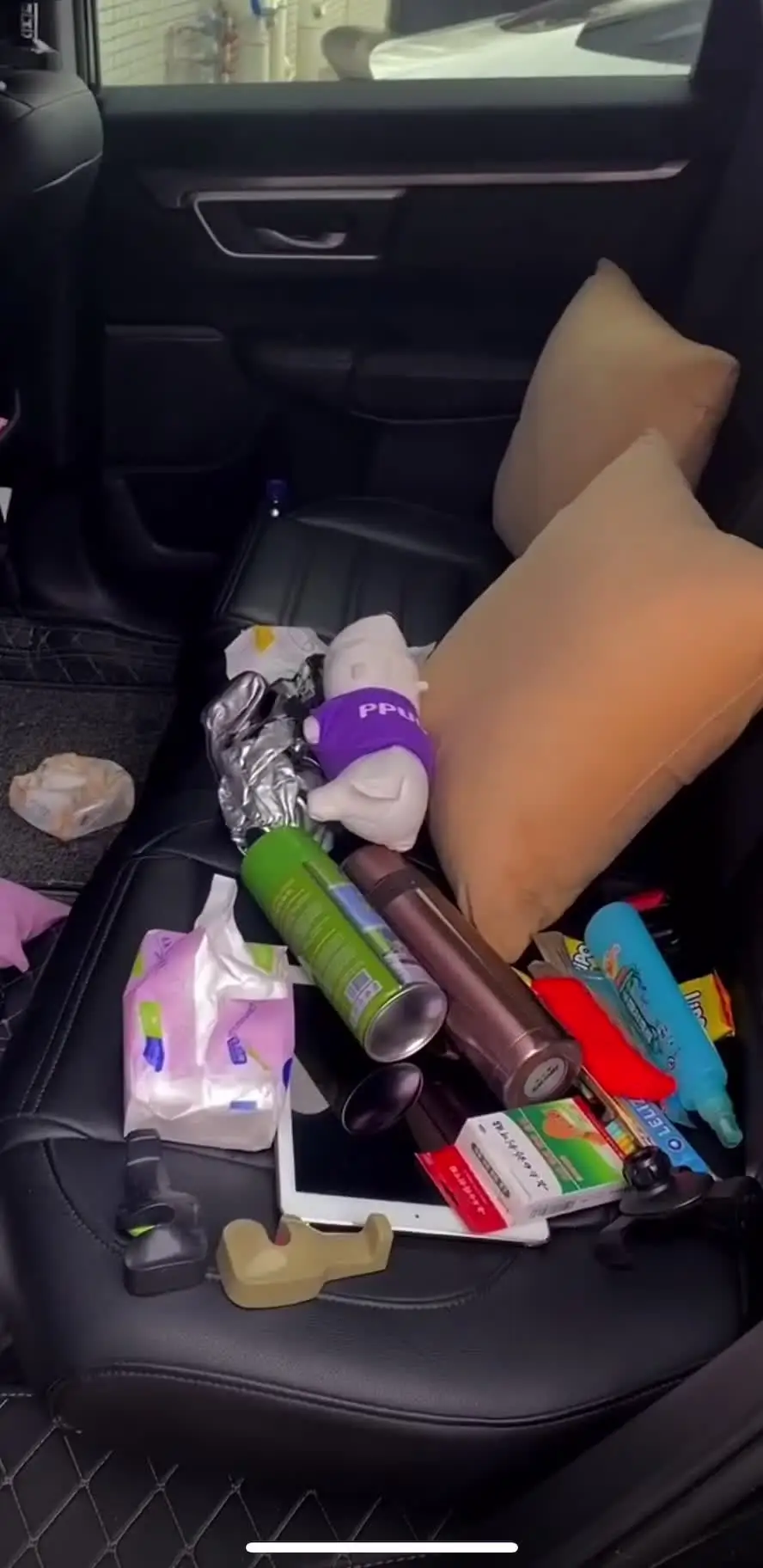 Organizador Para Banco Traseiro Do Carro - Com Bolso Para Tablet E Garrafas