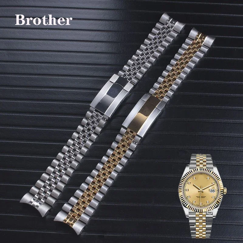 Cinturino Per Orologio Cinturini Di Lusso 20Mm Per Rolex Oyster Perpetual Datejust Daytona Submariner Cinturini Per Orologi In Acciaio Inossidabile Ma