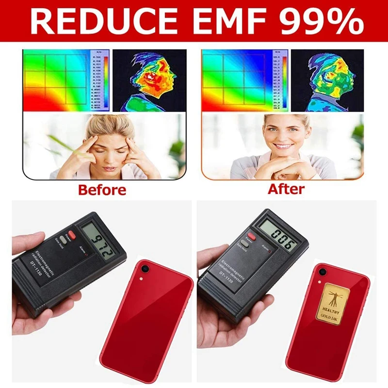 Emf protection for cell phone