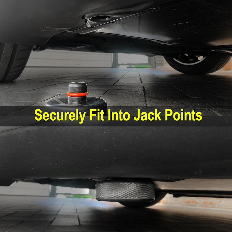 Electric Car Jack Rubber Floor Lifting Jack Pad Axle Stand Adapter Wear-resistant Support Chassis Car Tire Repair Tesla Model 3 S X Y