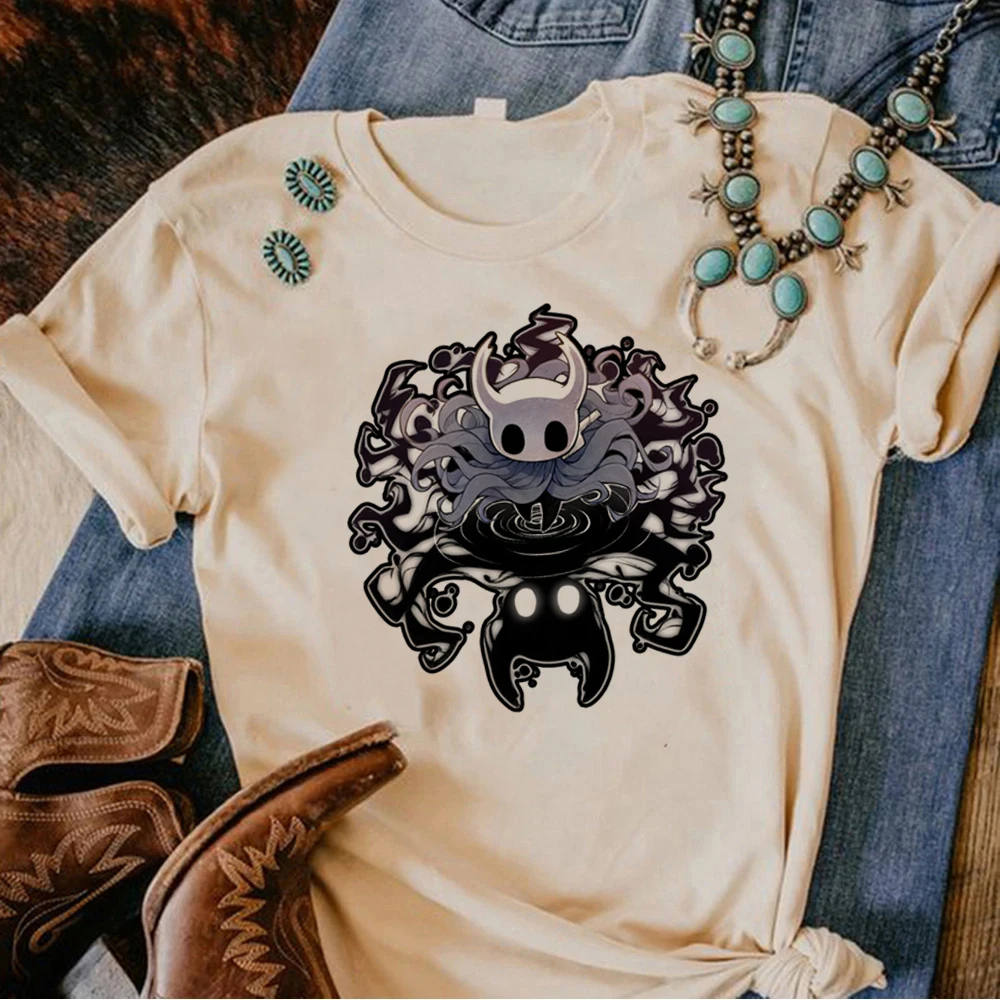 Hollow Knight T-Shirt Donna Divertente Manga Designer Tee Abiti Firmati Femminili