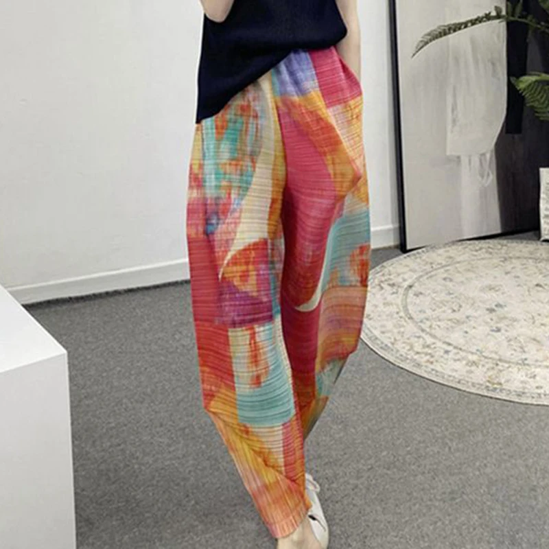 2023 Women's Spring New Personalized Women's Harlan Pants Set Women's Fashion  pantalones de mujer  korean style