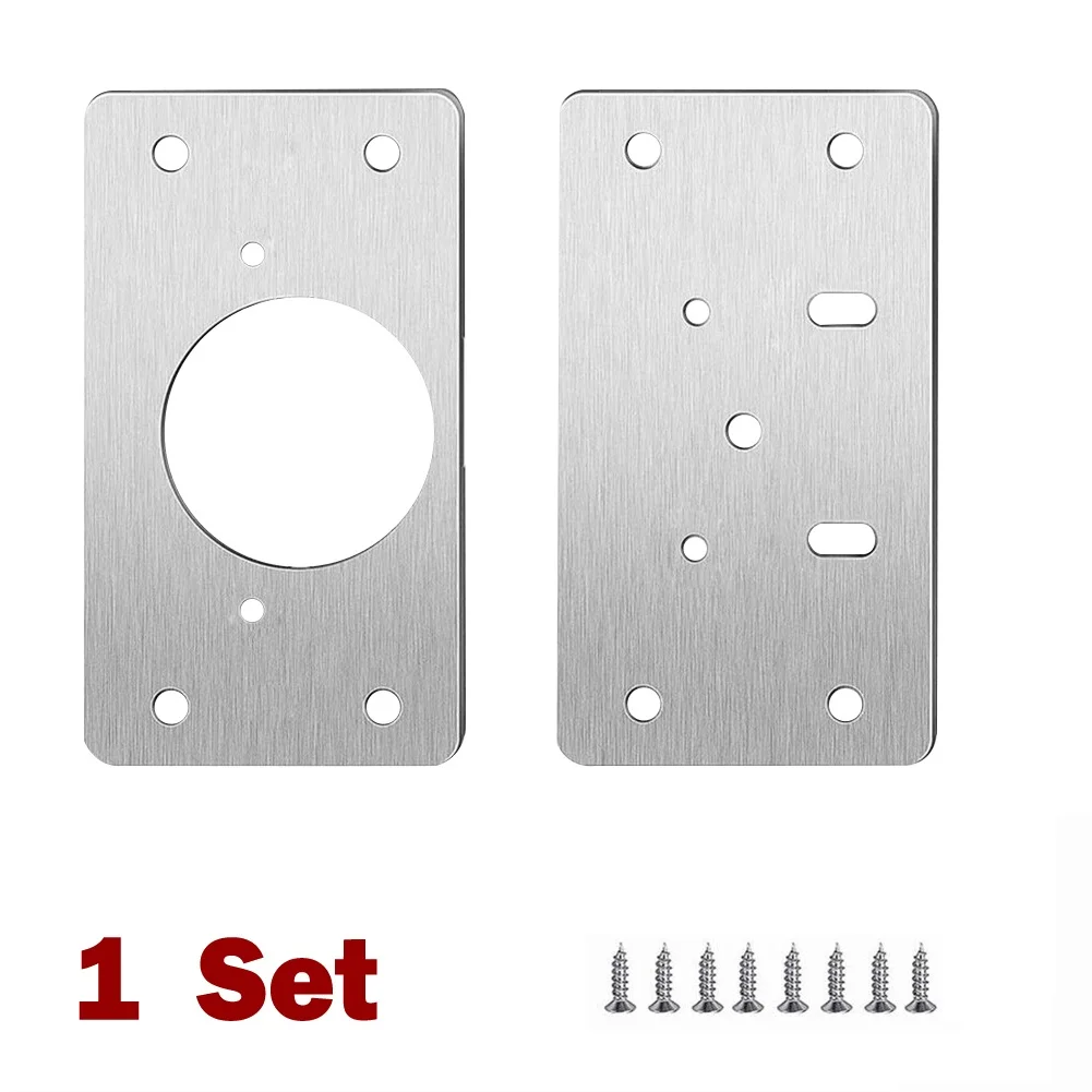 

1/2/4/10pcs Stainless Steel Hinge Repair Plate For Cabinet Furniture Hinges Mounting Tool Kitchen Cupboard Door Fixing Plate