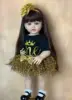 BZDOLL Lifelike 55 CM Soft Silicone Reborn Baby Realistic Girl Doll 22 Inch Princess Toddler Art Bebe Birthday Gifts for Child 1