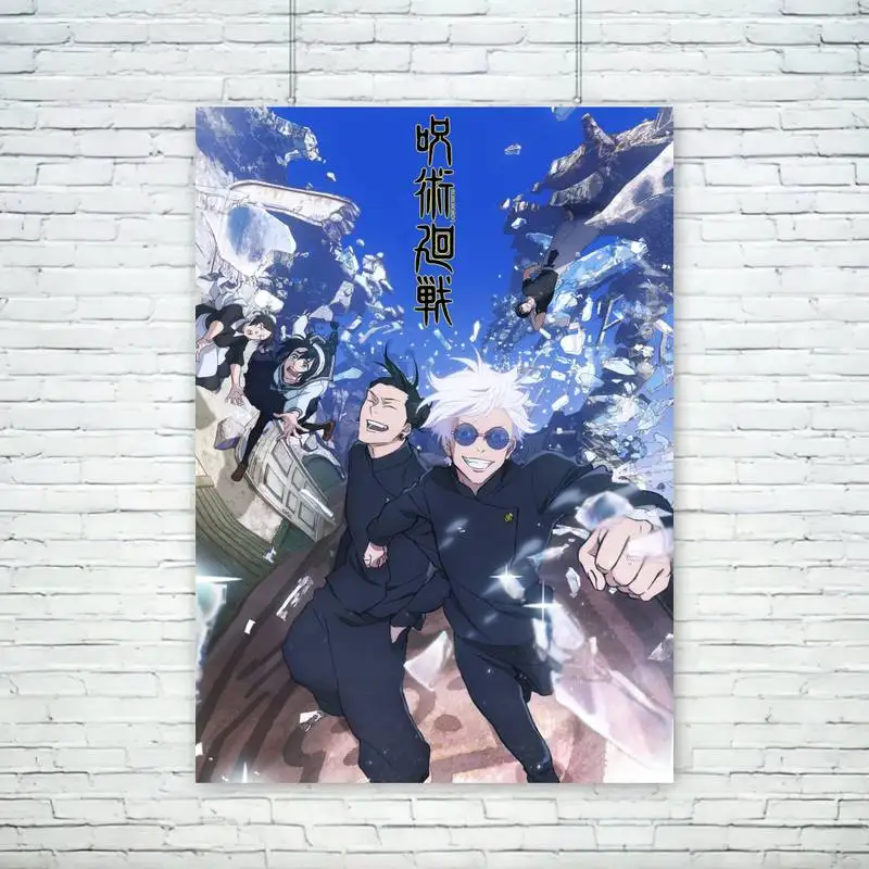 Anime Poster Jujutsu Kaisen Wall Pictures Living Room Fall Decor