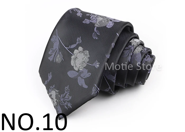 Hochwertige Blumen-und Fischmuster-Krawatten für Mann Luxus Paisley Büro Business Krawatten Anzug Krawatte Business Krawatte Männer Geschenke – Detail 11