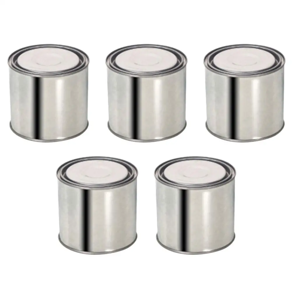 5 Pcs Metal Paint Can Tinplate Bucket Sealed Containers Multipurpose Storage Paint Buckets Empty Cans With Lids Pigment