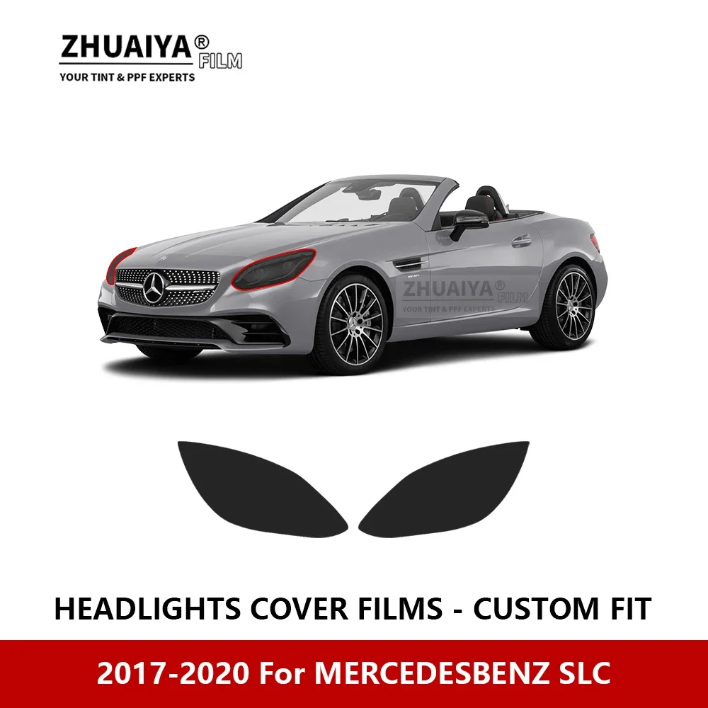 

For MERCEDESBENZ SLC 2017-2020 Car Exterior Headlight Anti-scratch PPF precut Protective film Repair film stickers Accessories