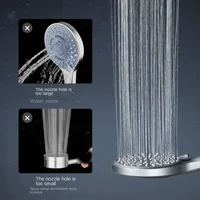 Pressurized shower head home bathroom bath pressurized bath rain water heater bath bar shower head  douche  shower mixer 2