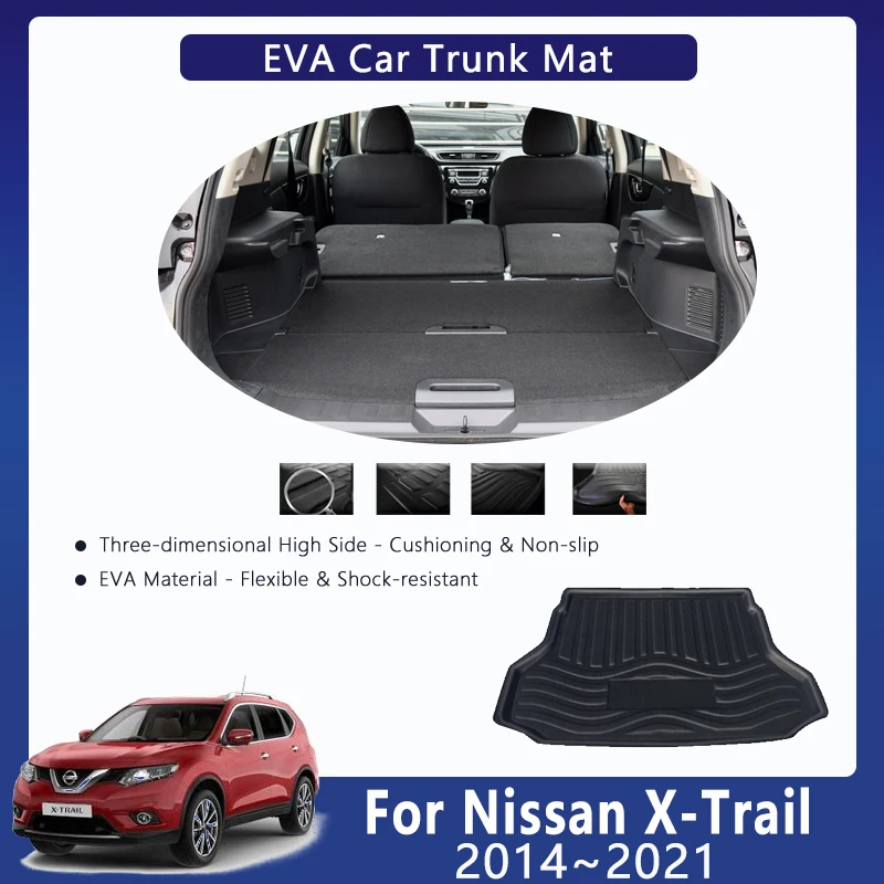 

Car EVA Rear Trunk Mat For Nissan X-Trail XTrail T32 2014~2021 Anti-dirty Trunk Storage Pads Cargo Carpets Rugs Auto Accessories