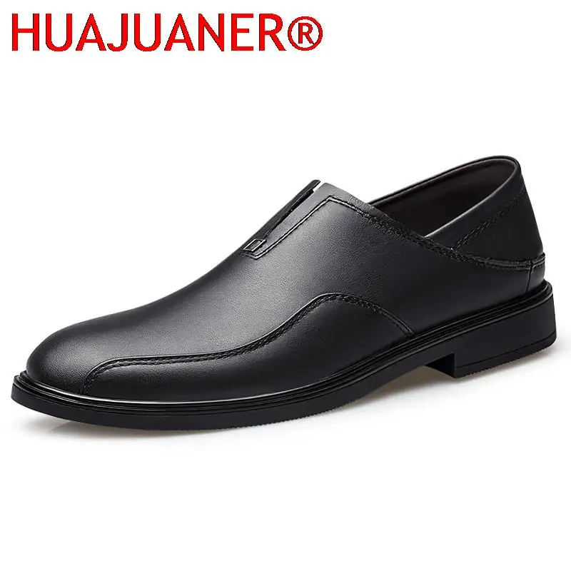 

Men Shoes Business Genuine Leather Spring&Autumn Oxford Shoes Man Luxury Brand Lace-up Wedding Dress Loafers Man Casual Footwear