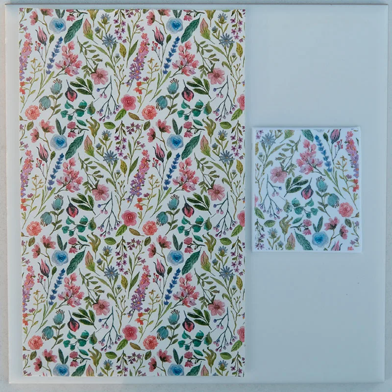 

10Styles Flower Watercolor Transfer Paper DIY Handmade Polymer Clay Ceramic Craft Printing Modeling Decorative Supplies