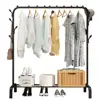 Clothes Storage Rack Clothing Shelf for Hanging Clothes Non-Slip Hat Shoes Orgnizer  Laundry Drying Rack Storage Stand 3